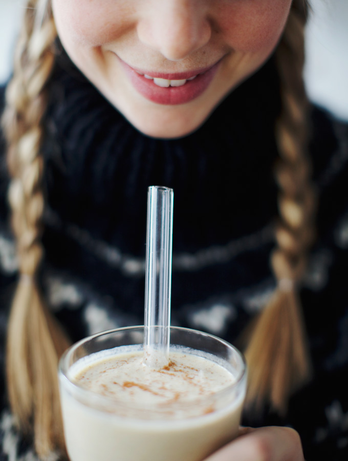 Raw Vegan Eggnog // My New Roots