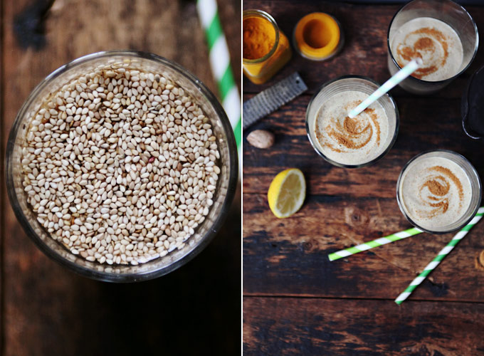 Raw Vegan Eggnog // My New Roots