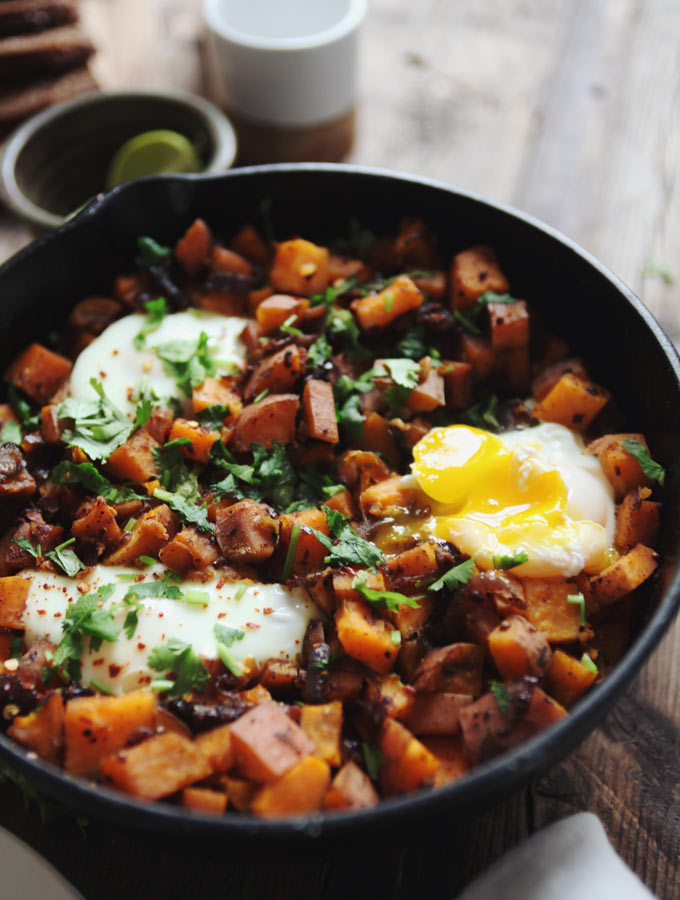 Sweet Potato Skillet Hash // My New Roots